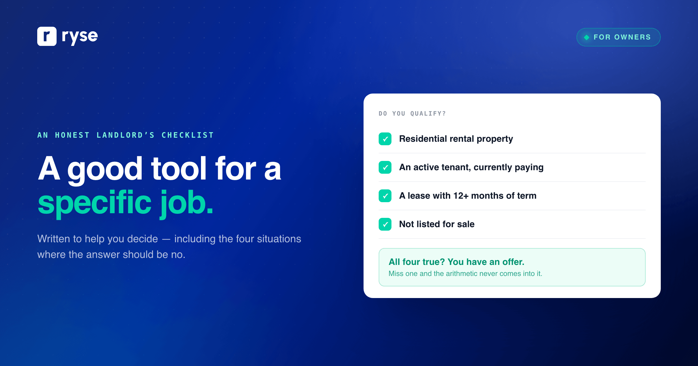Is a Rent Advance Right for You? An Honest Landlord's Checklist